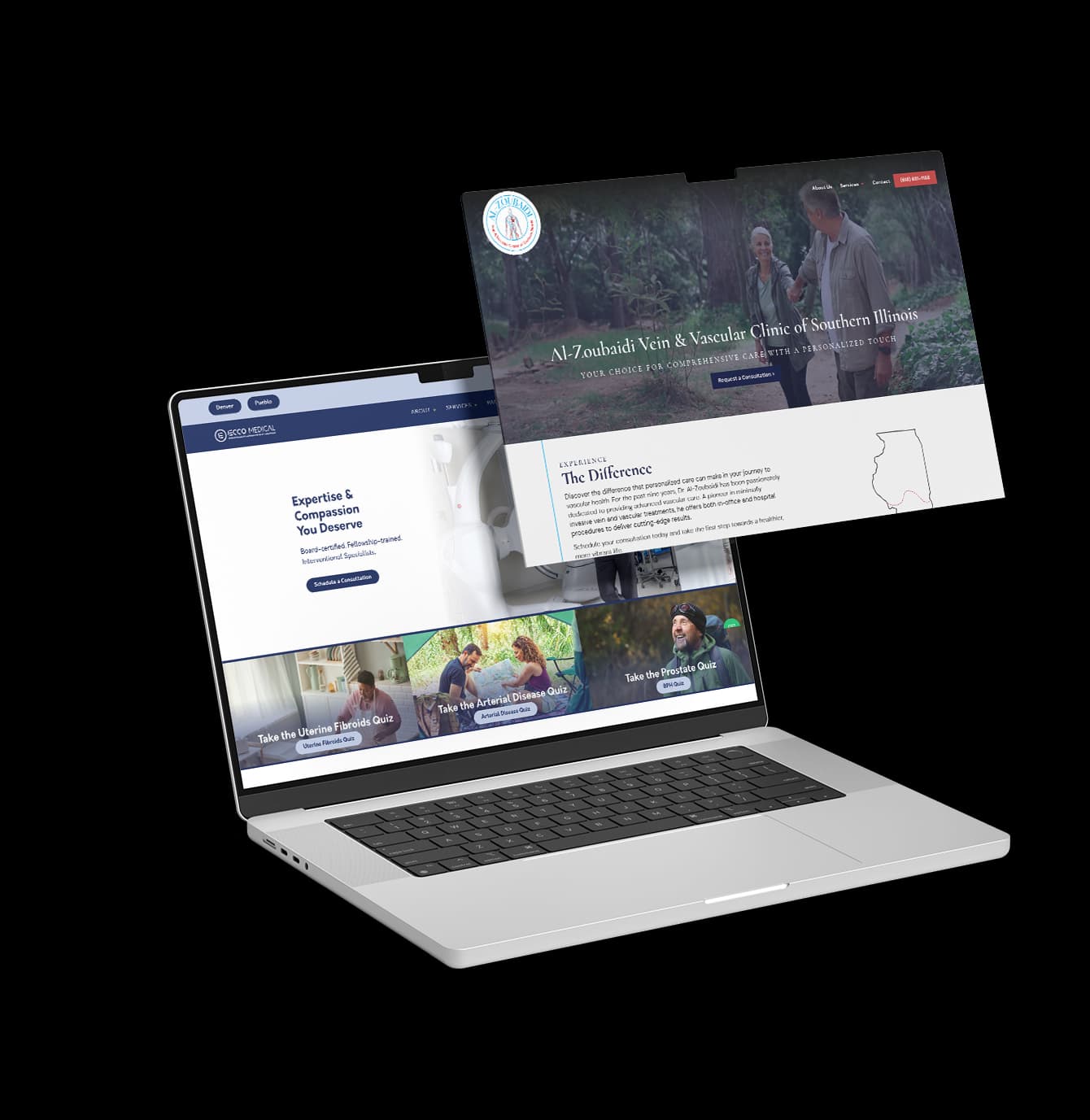Website design mockup